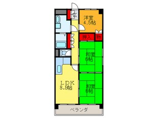 リ－ヴァ東花園の物件間取画像